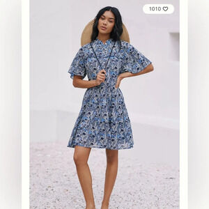 Ro's Garden Vibeka Ruffle Mini Dress